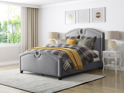 grey Twin / Single Bed Maeve Collection lifestyle scene by CorLiving#color_grey