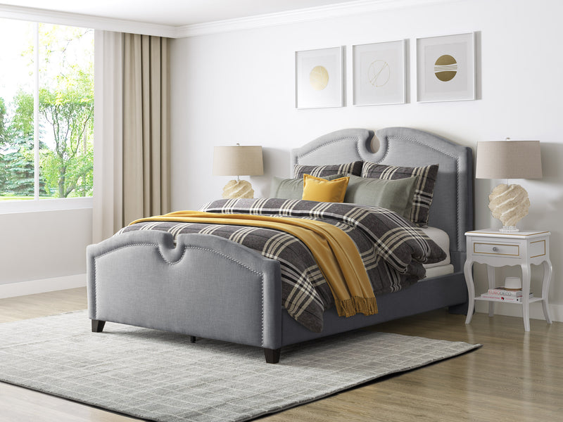 grey Twin / Single Bed Maeve Collection lifestyle scene by CorLiving