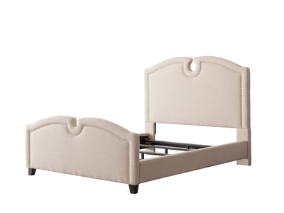 cream Twin / Single Bed Maeve Collection product image by CorLiving#color_cream