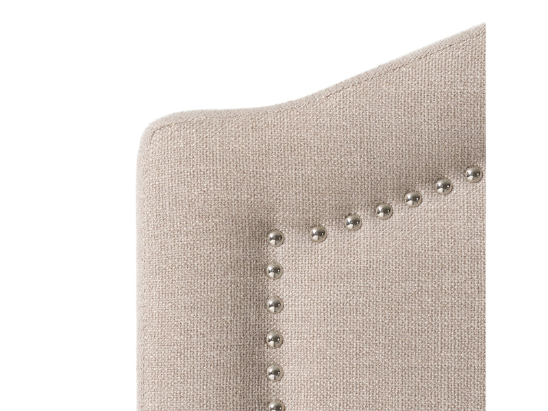 beige Twin / Single Bed Maeve Collection detail image by CorLiving