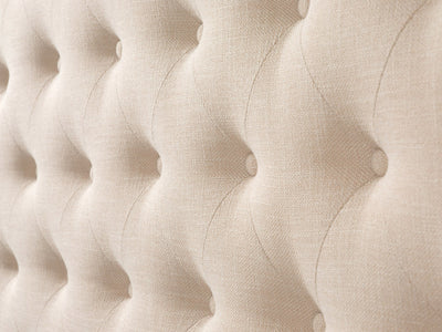 cream Tufted King Bed with Slats Fairfield Collection detail image by CorLiving#color_cream
