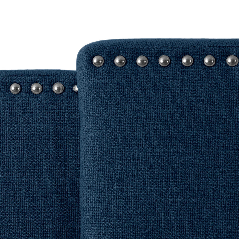 navy blue Expandable Headboard, Full / Queen / King Mia Collection detail image by CorLiving