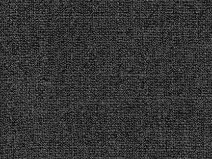 Channel tufted dark grey fabric bed with sleek, modern design and sturdy wooden legs, showcasing plush texture and elegant details. Ideal for double or full-size mattresses, perfect for contemporary bedrooms.