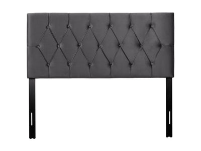 dark grey Velvet Headboard, Full / Double Catalina Collection product image by CorLiving#color_dark-grey