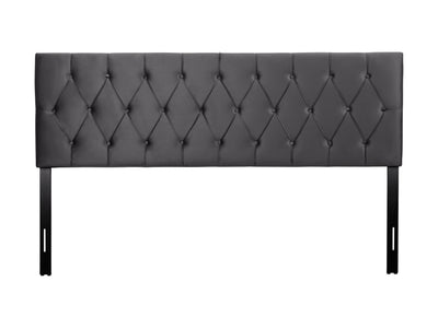 dark grey Velvet Headboard, King Catalina Collection product image by CorLiving#color_dark-grey