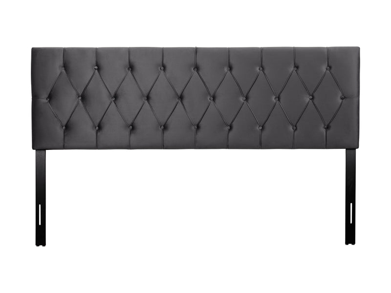 dark grey Velvet Headboard, King Catalina Collection product image by CorLiving