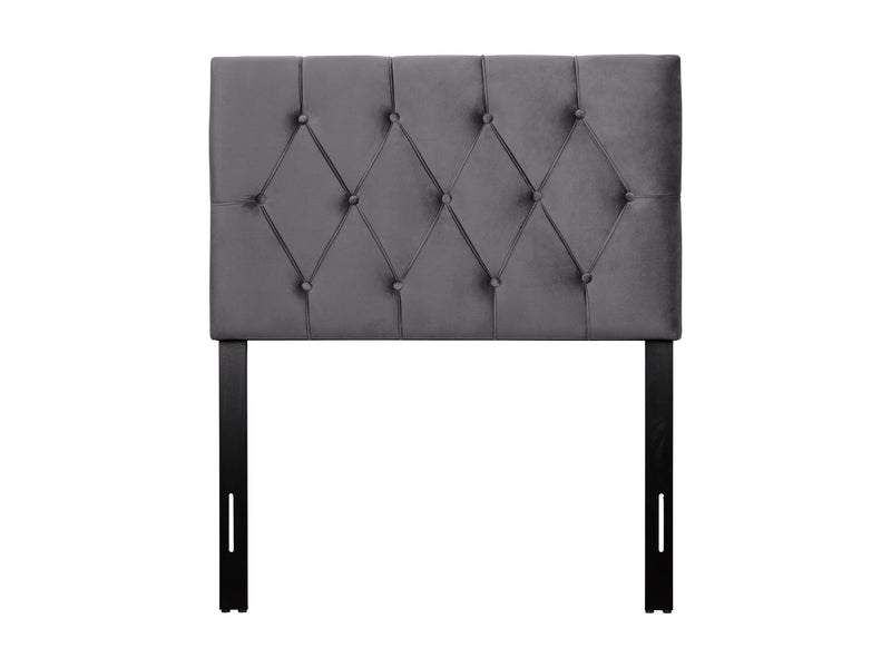 dark grey Velvet Headboard, Twin / Single Catalina Collection product image by CorLiving