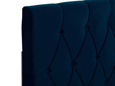 navy blue Velvet Headboard, Full / Double Catalina Collection detail image by CorLiving#color_navy-blue