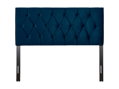 navy blue Velvet Headboard, Full / Double Catalina Collection product image by CorLiving#color_navy-blue