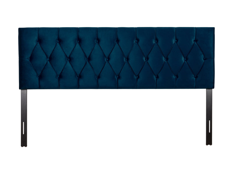 navy blue Velvet Headboard, King Catalina Collection product image by CorLiving
