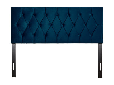navy blue Velvet Headboard, Queen Catalina Collection product image by CorLiving#color_navy-blue