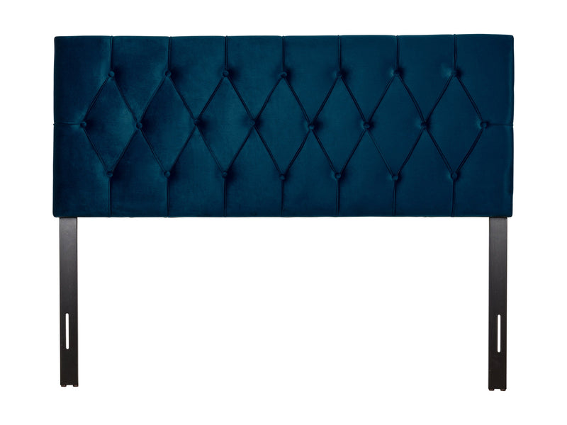 navy blue Velvet Headboard, Queen Catalina Collection product image by CorLiving
