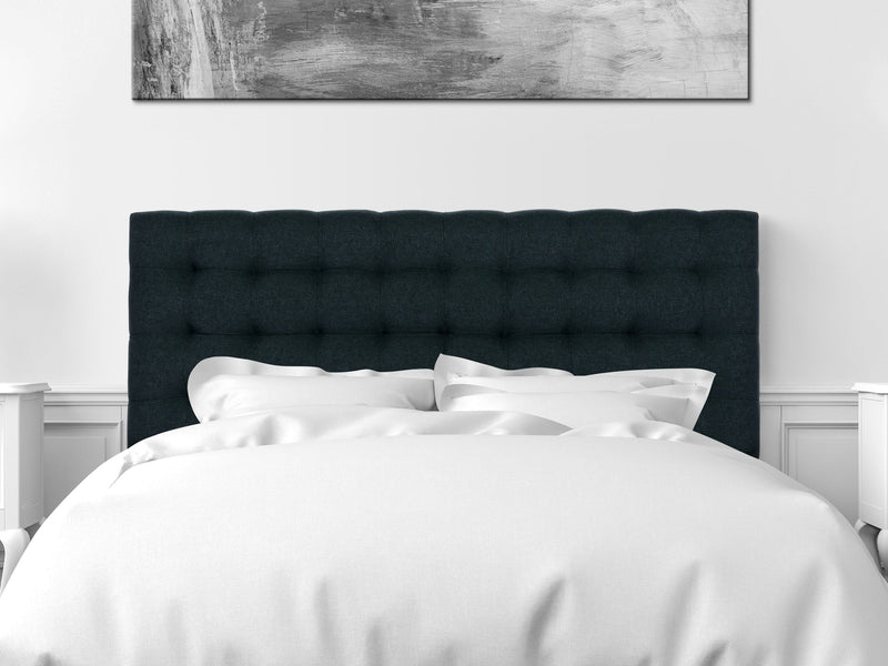 blue Modern Headboard, Queen Valencia Collection lifestyle scene by CorLiving