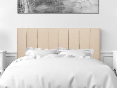 cream Panel Headboard, Queen Helena Collection lifestyle scene by CorLiving#color_cream