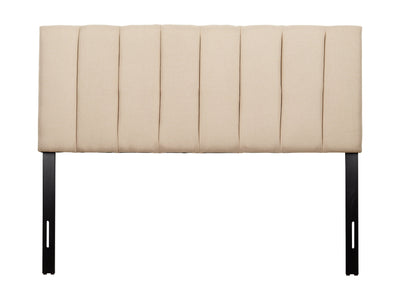 cream Panel Headboard, Queen Helena Collection product image by CorLiving#color_cream