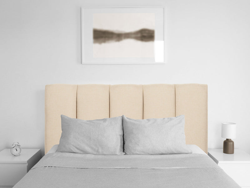 cream Panel Headboard, Twin / Single Helena Collection lifestyle scene by CorLiving
