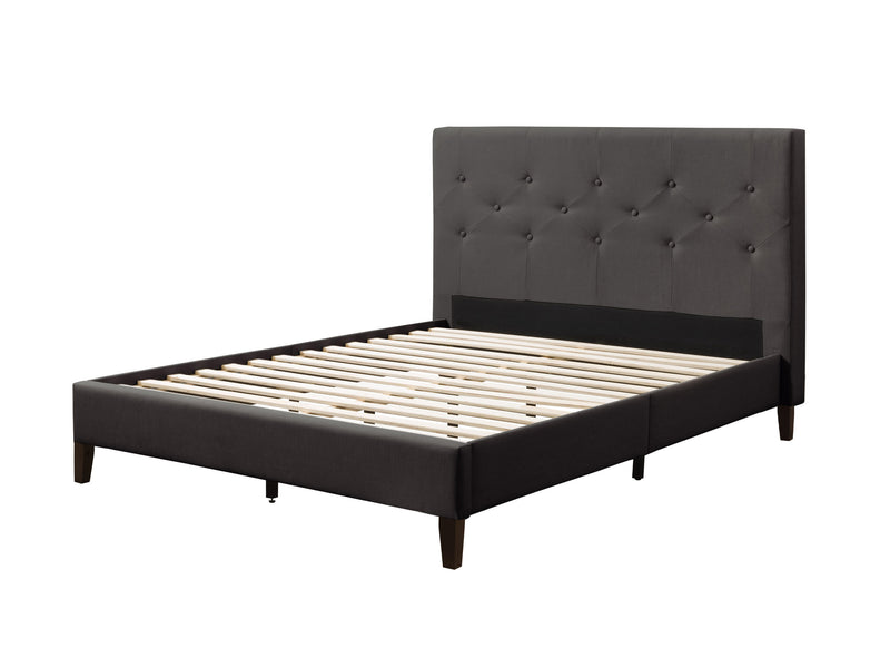 dark grey Button Tufted Double / Full Bed Nova Ridge Collection product image by CorLiving