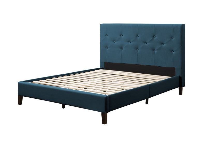 ocean blue Button Tufted Double / Full Bed Nova Ridge Collection product image by CorLiving