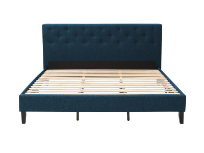 ocean blue Button Tufted King Bed Nova Ridge Collection product image by CorLiving#color_nova-ridge-ocean-blue