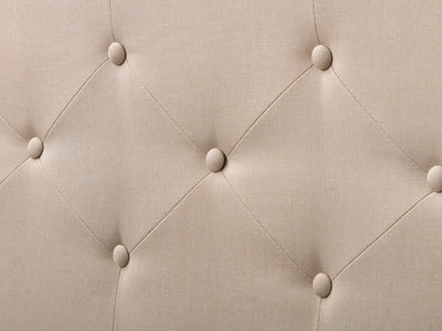 cream Button Tufted Double / Full Bed Nova Ridge Collection detail image by CorLiving#color_nova-ridge-cream