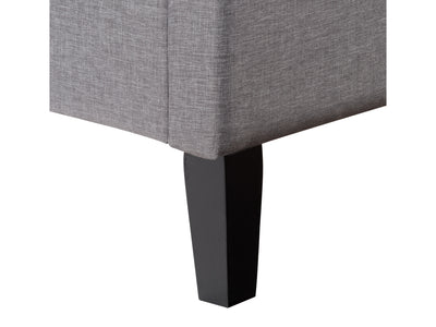 light grey Button Tufted Twin / Single Bed Nova Ridge Collection detail image by CorLiving#color_nova-ridge-light-grey