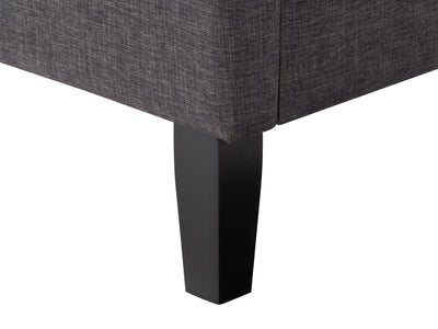 dark grey Upholstered King Bed Bellevue Collection detail image by CorLiving#color_bellevue-dark-grey