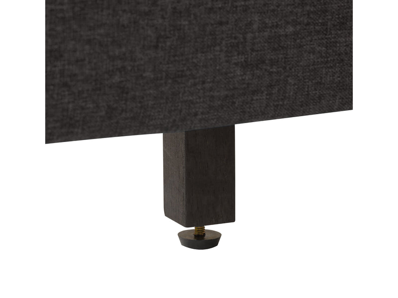 dark grey Upholstered Queen Bed Bellevue Collection detail image by CorLiving