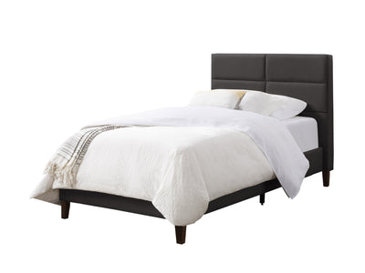 dark grey Upholstered Twin / Single Bed Bellevue Collection product image by CorLiving#color_bellevue-dark-grey