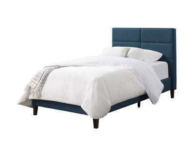 ocean blue Upholstered Twin / Single Bed Bellevue Collection product image by CorLiving#color_bellevue-ocean-blue