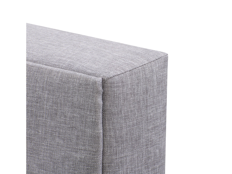 light grey Upholstered Double / Full Bed Bellevue Collection detail image by CorLiving