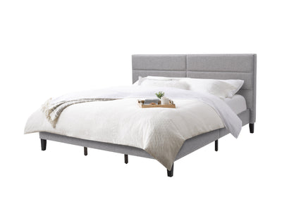 grey Upholstered King Bed Bellevue Collection product image by CorLiving#color_bellevue-light-grey