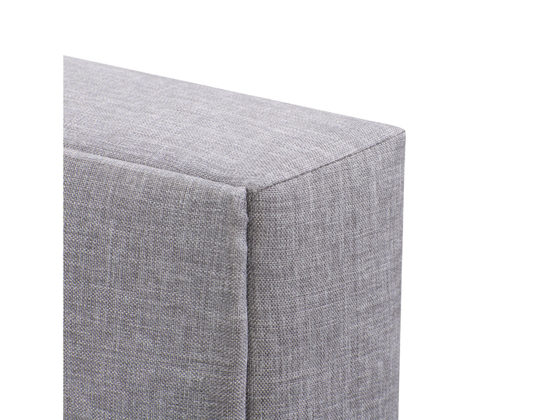 light grey Upholstered Twin / Single Bed Bellevue Collection detail image by CorLiving