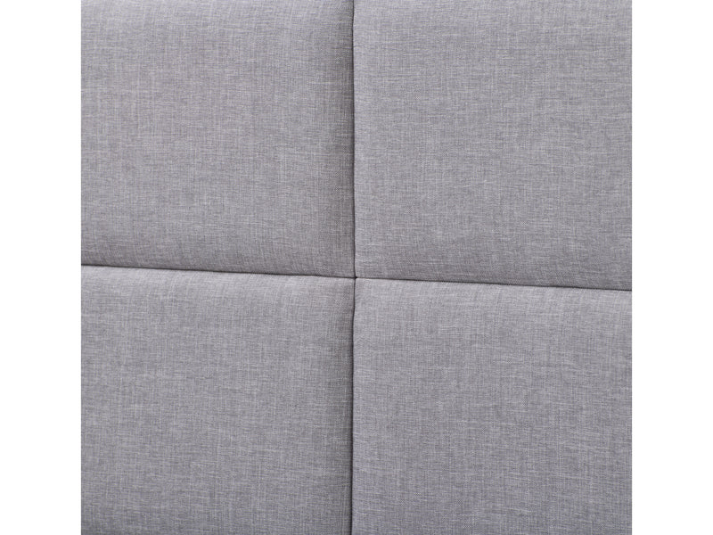 light grey Upholstered Twin / Single Bed Bellevue Collection detail image by CorLiving