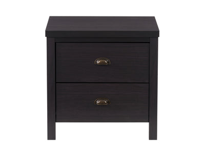 black 2 Drawer Night Stand Boston Collection product image by CorLiving#color_black