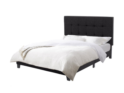 black Double / Full Panel Bed Ellery Collection product image by CorLiving#color_ellery-black