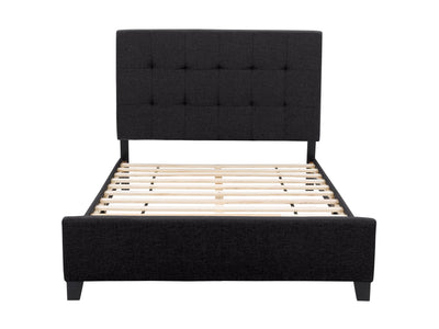 black Double / Full Panel Bed Ellery Collection product image by CorLiving#color_ellery-black