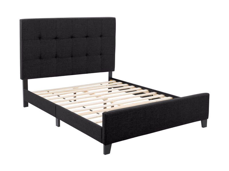 black Double / Full Panel Bed Ellery Collection product image by CorLiving