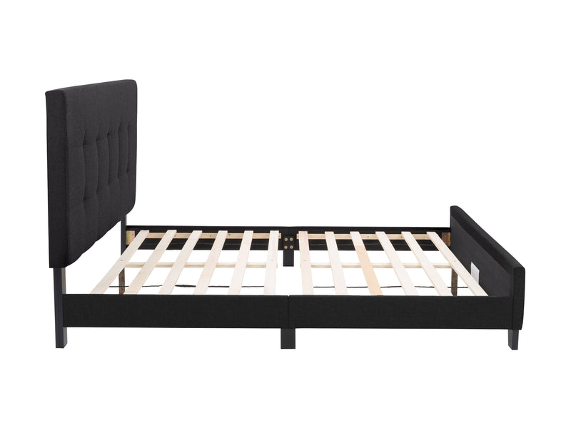 black Double / Full Panel Bed Ellery Collection product image by CorLiving