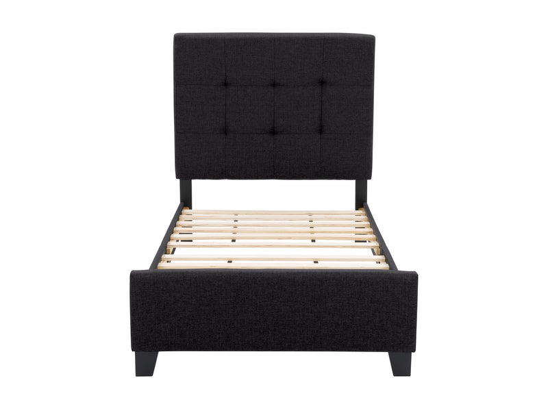 black Twin / Single Panel Bed Ellery Collection product image by CorLiving