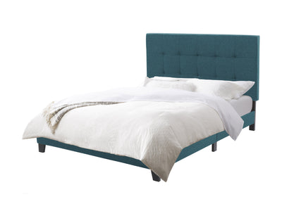 Blue Queen Panel Bed Ellery Collection product image by CorLiving#color_ellery-blue