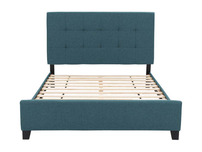 Blue Queen Panel Bed Ellery Collection product image by CorLiving