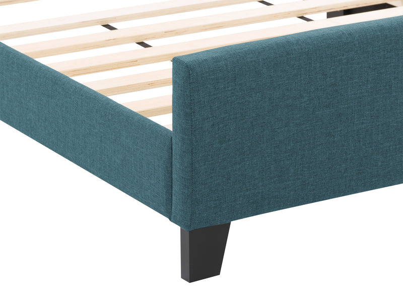 Blue Twin / Single Panel Bed Ellery Collection detail image by CorLiving