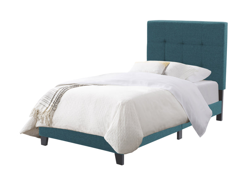 Blue Twin / Single Panel Bed Ellery Collection product image by CorLiving