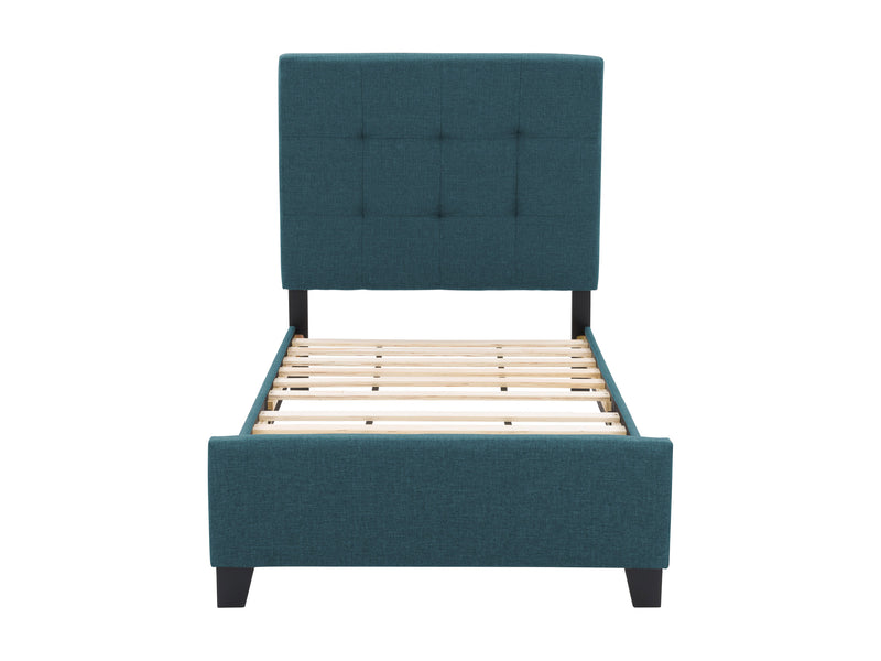 Blue Twin / Single Panel Bed Ellery Collection product image by CorLiving