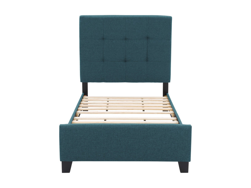 Blue Twin / Single Panel Bed Ellery Collection product image by CorLiving