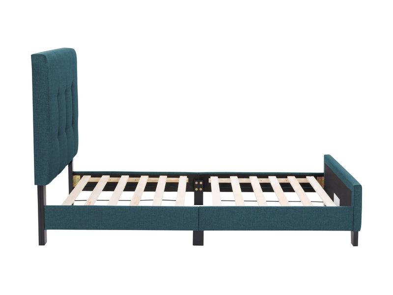 Blue Twin / Single Panel Bed Ellery Collection product image by CorLiving