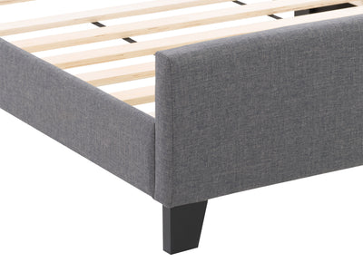 grey Double / Full Panel Bed Ellery Collection detail image by CorLiving#color_ellery-grey