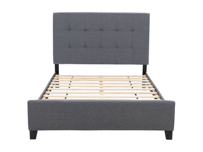 grey Double / Full Panel Bed Ellery Collection product image by CorLiving#color_ellery-grey