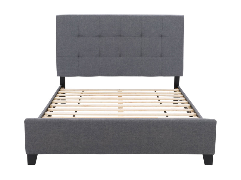 grey Queen Panel Bed Ellery Collection product image by CorLiving