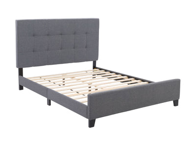 grey Queen Panel Bed Ellery Collection product image by CorLiving#color_ellery-grey